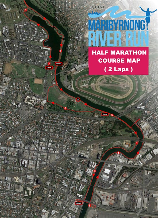 Half marathon course map